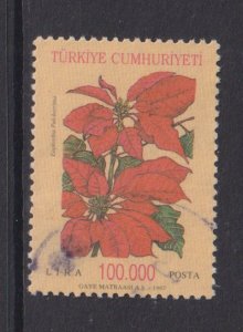 Turkey   #2681  used  1997   flowers  100.000 l