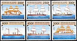 Guinea 1396-1401, MNH, Battleships of the 19th Century