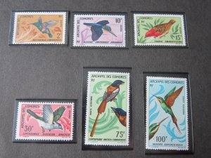 Comoros Islands 1967 Sc 69-72,C20-1 Bird set MNH