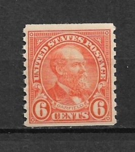 1932 Sc723 6¢ James Garfield MNH