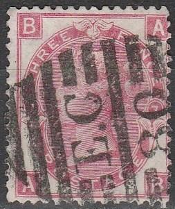 Great Britain #49 Plate 7 F-VF Used CV $65.00 (A7793)