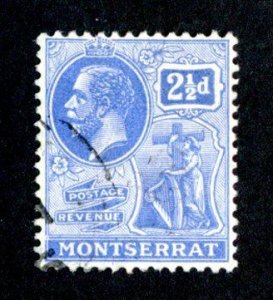 535 BCX Monserrat 1922 Scott # 62 used (Offers welcome)