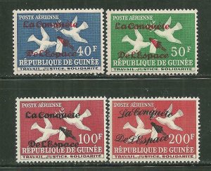 Guinea MNH C35-8 Conquest Of Space Overprints