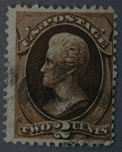 United States #146 2 Cent Jackson Light Cancel Used