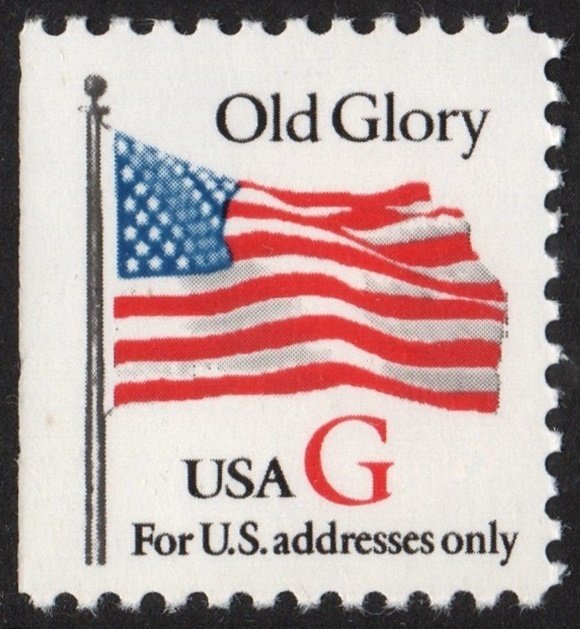 SC#2885 (32¢) G Rate Old Glory Booklet Single (1994) MNH