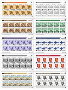 Finland 2023 BeePost Second definitives set of 10 sheetlets MNH