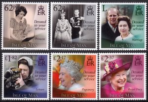 Isle of Man 2021 MNH Stamps Scott 2147-2152 Queen Elizabeth II 95th Birthday