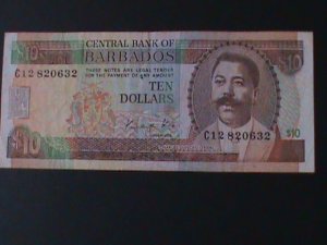 ​BARBADOS-1995-CENTRAL BANK $10 DOLLAR.LT.CIRULATED NOTE-VERY FINE LAST ONE