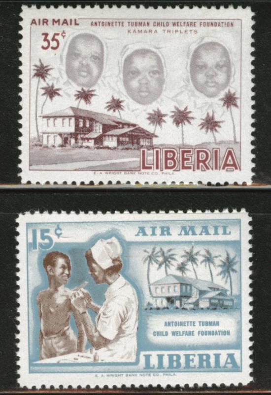 LIBERIA Scott C111-2 MNH**  airmail  stamps