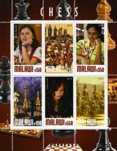 Malawi 2010 Chess Women Championship Sheet (6) Perforated mnh.vf