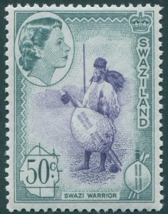 Swaziland 1961 50c deep lilac & slate-black SG87 unused