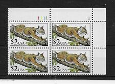 SCOTT # 2482 MINT NEVER HINGED GEM PLATE BLOCK TIGER ON TREE  $ 2 AMAZING !!