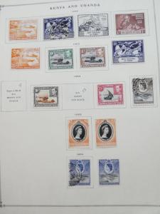 EDW1949SELL : KENYA U & T Very clean Mint & Used collection on pages. Cat $523.