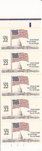 US Stamp - 1985 22c American Flag - Booklet of 10 Stamps #BK145