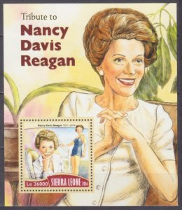 2016 Sierra Leone 7502/B1032 Death of Nancy Reagan 12,00 €