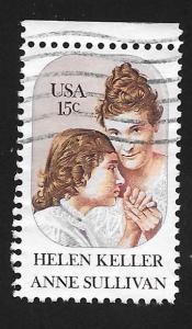 SC# 1824 - (15c) - Helen Keller, Used Single