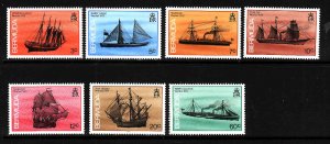 Bermuda-Scott#482-6,488,492-seven Unused NH Shipwrecks-19