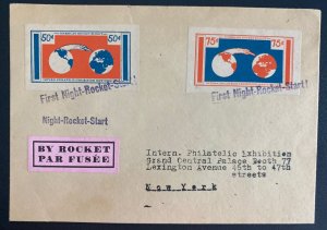 1936 USA First Night Rocket Mail Flight Airmail Cover to New York Usa