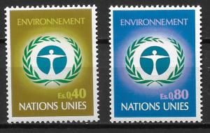 UN Geneva 25-26 Human Environment set MNH