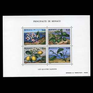 MONACO 1990 - Scott# 1736 S/S Lemon Branches NH