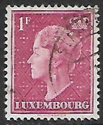 Luxembourg # 254 - Grand Duchesse Charlotte - 1F - used...(KlGr)