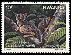 Rwanda 1308, MNH, Primates in Nyungwe Forest, Pygmy Galago