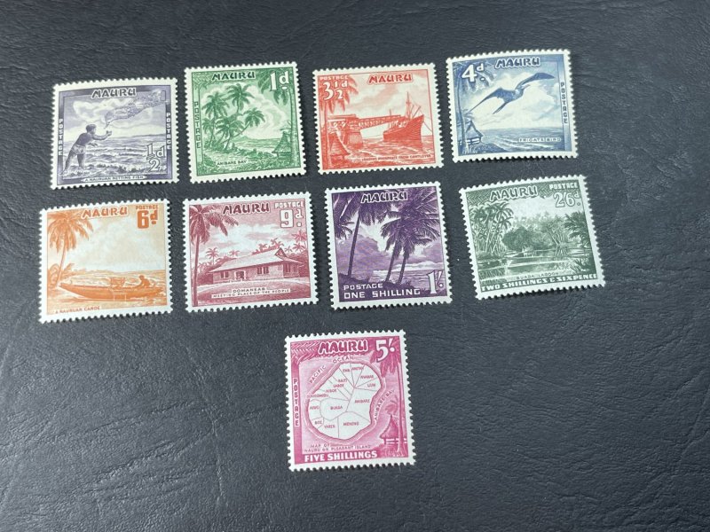 NAURU # 39-47-MINT/HINGED-----COMPLETE SET------1954