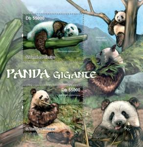 SAO TOME E PRINCIPE 2011 SHEET PANDA BEARS WILDLIFE st11304a