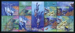 ISRAEL 2022 MARINE LIFE SHEETLET  MINT NEVER HINGED