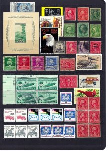 JASTAMPS:  Nice Vintage US Old Stamp  LOT Collection, see scan