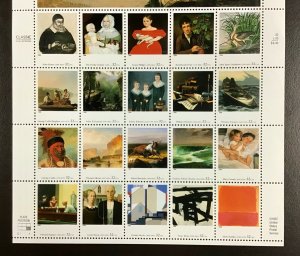 3236 Four Centuries of American Art  MNH 32 c  Sheet of 20   1998