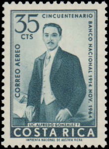 Costa Rica #C399, Complete Set, 1965, Never Hinged