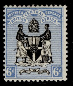 NYASALAND - BCA QV SG24, 6d black & blue, M MINT. Cat £95.