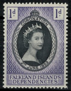 Falkland Is. #1L18*  CV $1.80  Queen Elizabeth Coronation