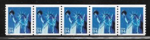 Scott #3476 34c Statue of Liberty Coil PNC/5 #1111 F VF MNH - DCV=$6.00