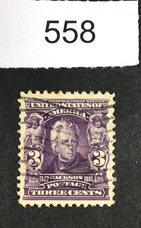 MOMEN: US STAMPS # 302 XF USED LOT #E 558