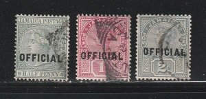 Jamaica O2-O4 Set U Overprints (B)