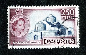 1955 Cyprus Sc.# 180 used cv $13 ( 9646 BCXX )