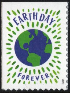 SC#5459 (55¢) Earth Day Single (2020) SA