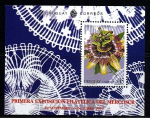 Uruguay stamp 1997 - 1st philatelic exhibition of mercosur Flower Passionaria