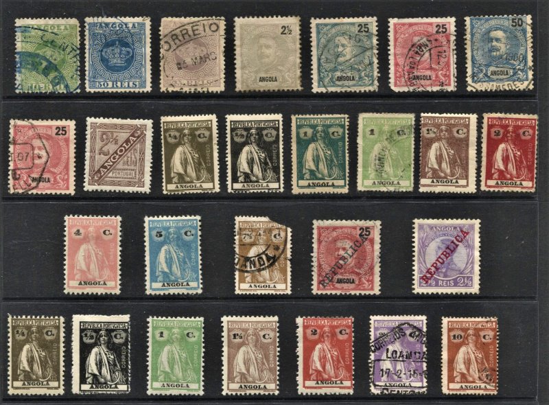STAMP STATION PERTH Angola #Selection of 27 Mint / Used stamps - Unchecked