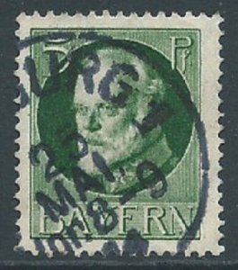 Bavaria, Sc #96a, 5pf Used