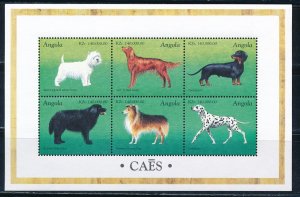 Angola - Colorful Dogs MNH Sheet (1998)