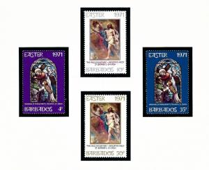 Barbados 353-56 MNH 1971 Easter