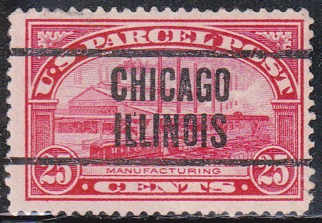 Precancel - Chicago, IL PSS LT6-E - Parcel Post Town and Type Issue