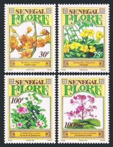 Senegal 1139-1142,MNH.Mi 1302-1305. Flowers 1995.Bombax costatum,Allamanda