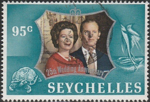 Seychelles, #309 Used From 1972,  CV-$0.25