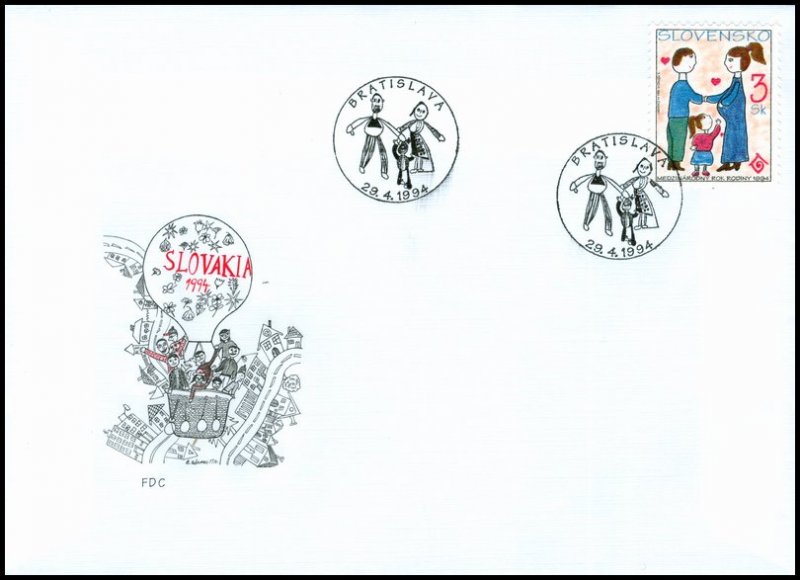 Slovakia 1994 FDC 27 International Year of Family