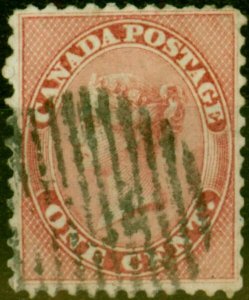 Canada 1859 1c Deep Rose SG30 Fine Used