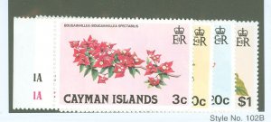 Cayman Islands #478-481  Single (Complete Set) (Flowers)